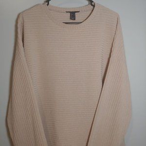 Forever 21 Tan Beige Shadow Striped Sweater